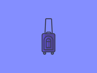 July 29: Suitcase 365cons airport bag carry on daily icon diary flying icon suitcase