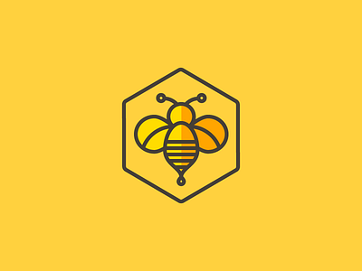 August 6: Bee 365cons bee bug daily icon diary honey honeycomb icon insect