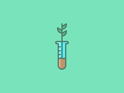 August 17: Experiment 365cons daily icon diary experiment flower grow icon leaf plant science test tube
