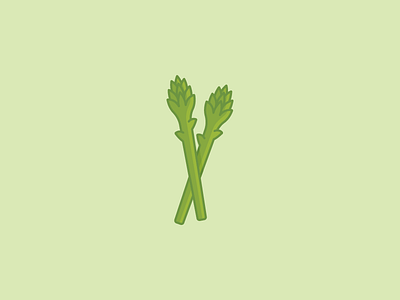 August 29: Asparagus 365cons asparagus daily icon diary greens icon vegetable veggie