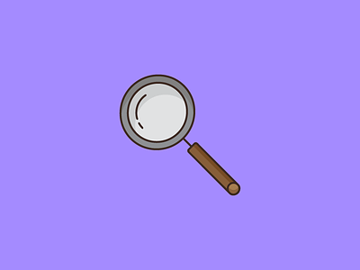 August 30: Magnifying Glass 365cons daily icon diary detective icon magnifying glass