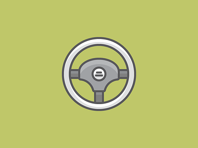 September 20: No Power Steering 365cons car daily icon diary drive driving icon steer steering wheel