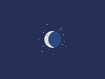 October 14: Night 365cons daily icon diary icon moon sky stars