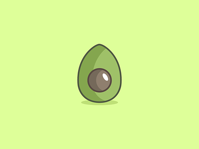 October 17: Avocado 365cons avocado daily icon diary fruit green health icon seed stone