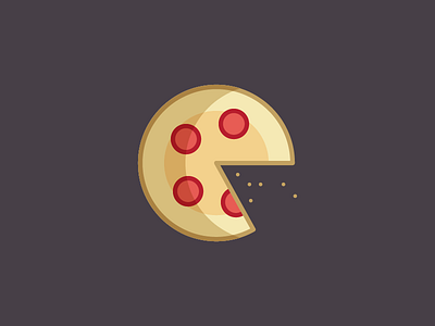 October 18: Slice 365cons crumbs daily icon diary food icon pie pizza