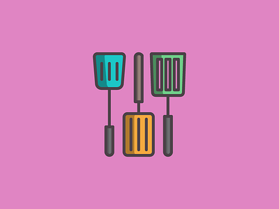 October 22: So Many Spatulas 365cons cooking daily icon diary icon set spatula utensil variety