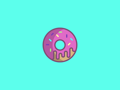 November 7: Giant Donut 365cons bagel daily icon diary dessert donut doughnut icon sprinkles