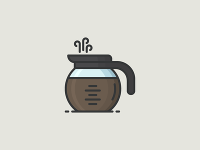 November 13: Pot of Coffee 365cons caffeine coffee daily icon diary drink icon pot