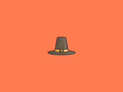 November 24: Thanksgiving 365cons buckle daily icon diary fall hat holiday icon pilgrim thanksgiving