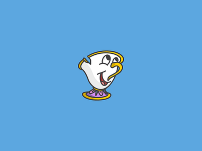 November 29: Sing-a-long 365cons beauty and the beast chip cup daily icon diary disney icon tea teacup