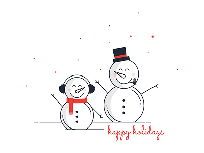 Happy Holidays christmas cute envoy happy holidays snow snowman snowmen