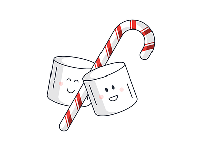 Mints and marshmallows! candy cane christmas cocoa cozy envoy holiday hot chocolate marshmallow mint