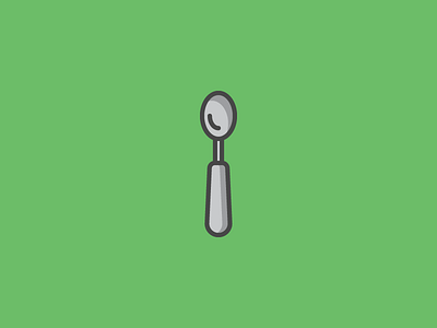 December 18: Dirty Spoon 365cons daily icon diary icon spoon utensils