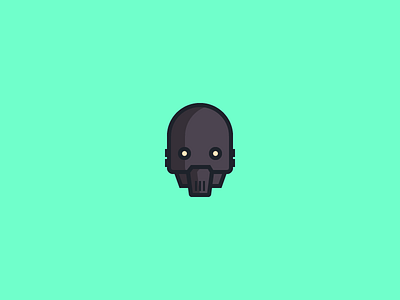 December 21: K-2SO 365cons daily icon diary droid head icon robot rogue one star wars