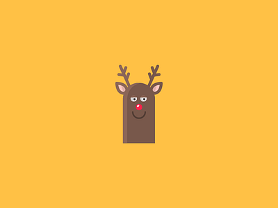 December 24: Rudolph 365cons christmas daily icon diary holiday icon red nose reindeer santa