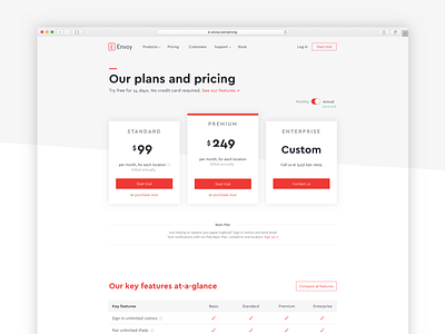 New pricing page!