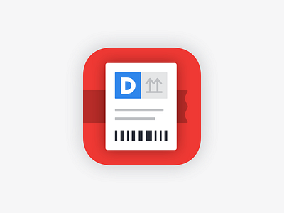 Label app barcode box deliveries icon label mail package shipment