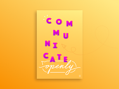 Communicate Openly 80s company core value create decades eighties fun inspiration internal poster values