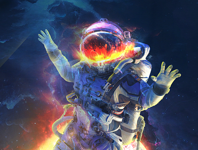 Lost in space astronaut ibrahim faisal art astronaut galaxy graphicdesign manipulation space