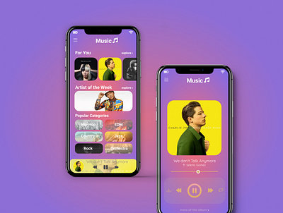 Music Player App UI app application design music player music player ui ui uiux ux