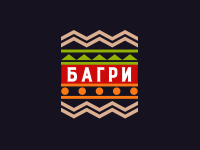 Bagri bagri brand dish food logo origin restaurant season