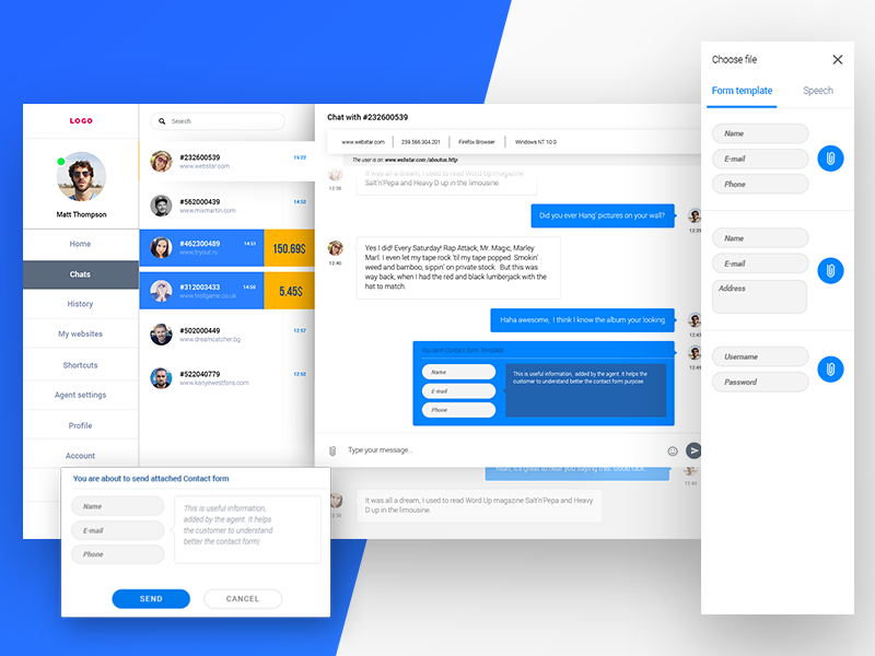 Internal Chat By Briefheart On Dribbble