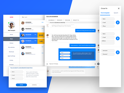 Internal chat chat design prototype ui ux wireframe