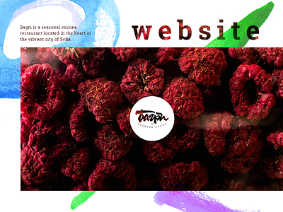 Seasonal cuisine restaurant website