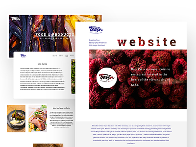 Bagri website design branding design food graphic restaurant site tasty uiux web website
