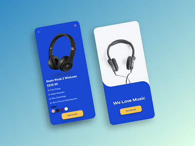 Headphones ecommerce app app application design ecommerce headphones ui uidesign uiux