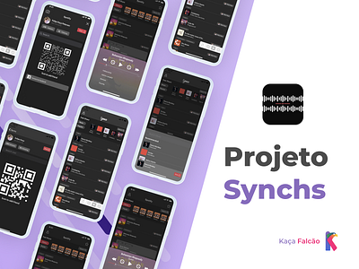 Synchs aplicativo ios music player musica qrcode rede social spotify tableview