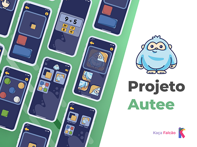 Autee Dribble app autee autismo crianças design educação games icon jogos yetti