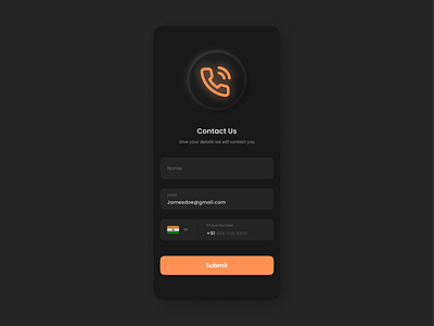 Daily UI Challenge 028 - Contact Us