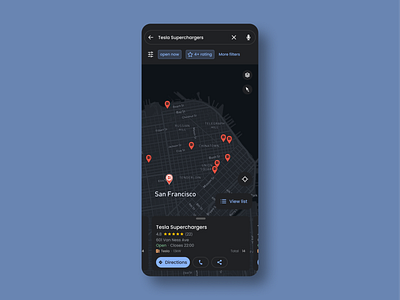 Daily UI Challenge 029 - Map dailyui dark mode design figma ui