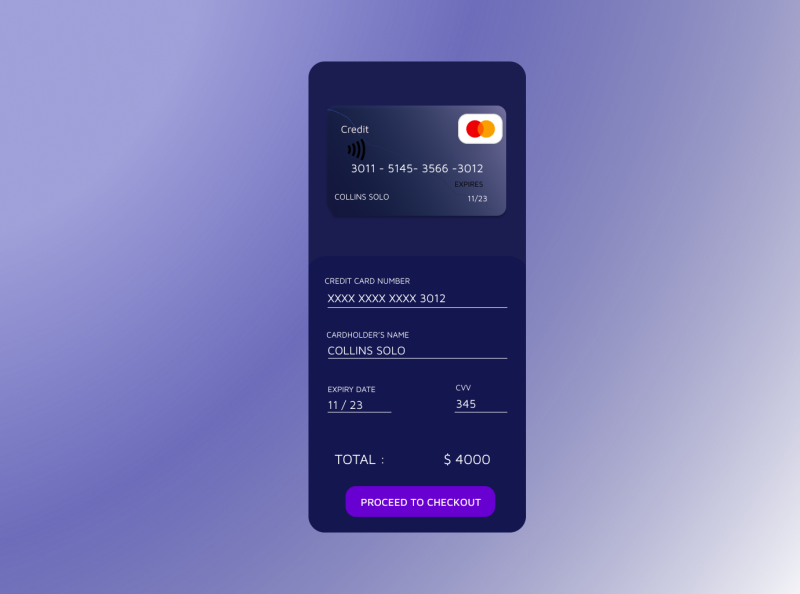 Daily UI- Payment Checkout by Victoria Bona-Egun on Dribbble