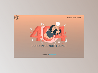 DAILY UI- 404 Page dailyui dailyui008 dailyuichallenge design illustration ui