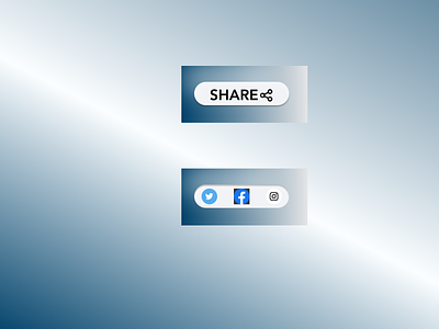 DAILY UI- Social Share Button dailyui dailyui010 dailyuichallenge design ui