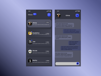 DAILY UI- Direct Messaging App dailyui dailyui013 dailyuichallenge design ui