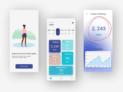 Health Tracking App healthtrackingapp ui uinewbie uiux