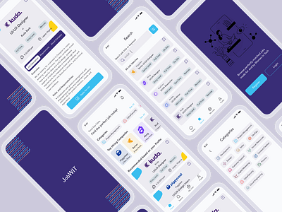 Job listing App for Women in Tech app design design figma ui