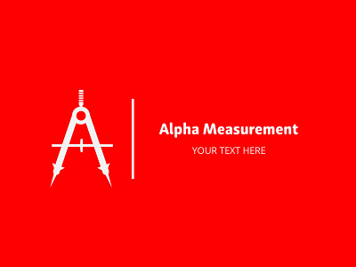 A letter logo a letter logo alpha architecture branding company logo construction design lettermark measurement measurement logo measurements modern logo simple logo unique logo