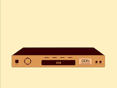 VCR 90s 90s kid illustraion illustration illustration design memory old days player vcr video video player