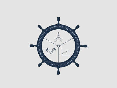 Naval Architechture and marine engineering dept logo architecture batch batch logo contraction department education educational logo engineering engineering logo idea logomark midship naval ship ship logo shipping students varsity logo