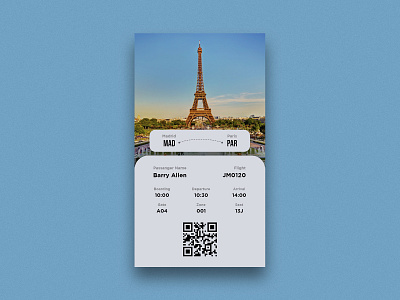 Daily UI 024 - Boarding Pass