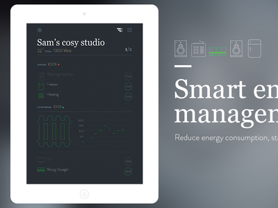 Splash dashboard energy management ui