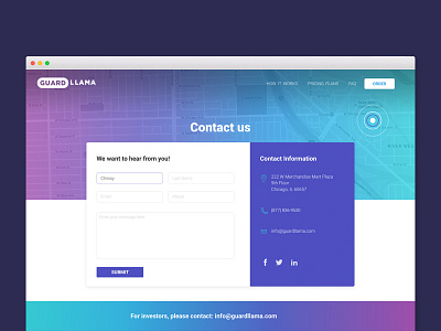 Daily UI #4 contact contact us daily ui form web