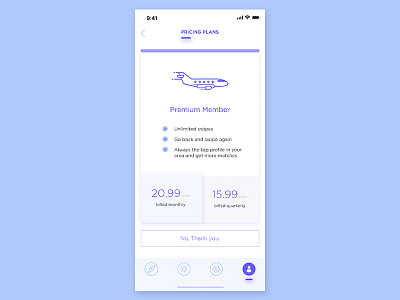 Daily UI #8 daily ui interface ios iphone x mobile pricing pricing plan ui