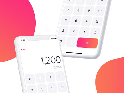 Daily UI #9 app calculator daily ui interface ios iphone x mobile ui ux