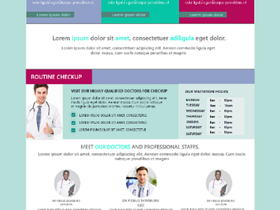 Hospital site UI web hospital ux ui adobexd