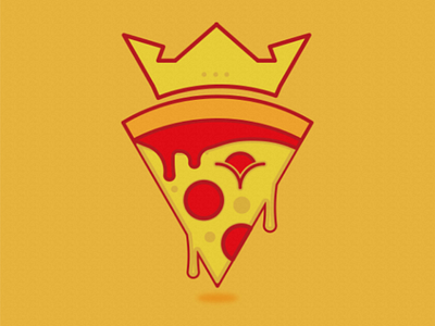 KING PIZZA ILLUSTRATION LOGO TYPE pizza logo inspiration
